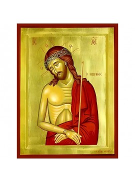 Σετ των 2 Εικόνα Ορθοδοξίας με περίγραμμα χρυσό σε ξύλο Φλαμουρίας  με  βάση Εικόνα ΝΥΜΦΙΟΣ Χειροποίητη Ελληνορθόδοξη εικόνα του Ιησού Χριστού, Κρεμαστή πλάκα βυζαντινής τέχνης, χριστιανική τέχνη Διάσταση 15x11 cm (5,9x4,3 ίντσες)  INTRAEK-337757864380