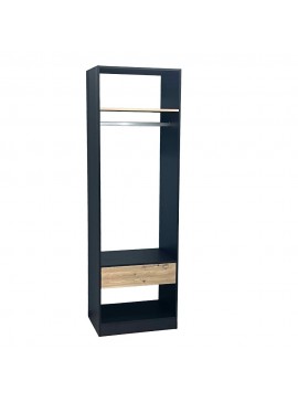 Liberta SYSTEM ΝΤΟΥΛΑΠΑ ΜΑΥΡΟ SONOMA 90x50xH180cm 90x50xH180cm 18-0026