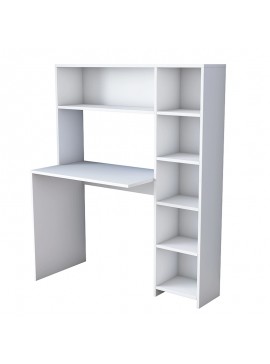 Γραφείο εργασίας-ραφιέρα Janson pakoworld λευκό 113x40x142εκ 182-000033