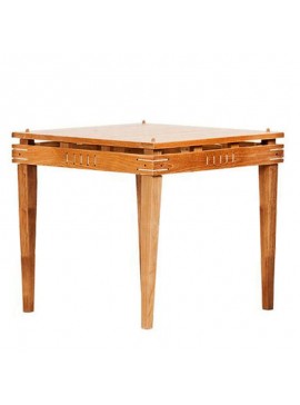 Artekko Teak Ξύλινο Τετράγωνο Τραπέζι Κουζίνας (80x80x75) Artekko 183-5008