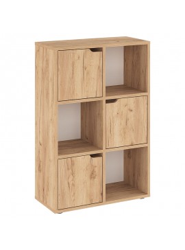 Intrahome Βιβλιοθήκη Bookel Intrahome μελαμίνης σε oak απόχρωση 59.5x27.5x89εκ | SKU: INTRAPA-295111213