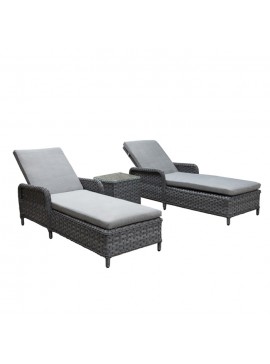 Bluimis ΣΕΤ ΞΑΠΛΩΣΤΡΕΣ WICKER - RATTAN ALICIA 5112 G + 5301 G BL-200-14-002