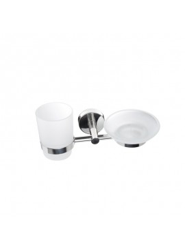 KARAG  UNO Ποτηροθήκη & σαπουνοθήκη UNO 1853 Χρωμέ KARAG KARAG-3800201580359