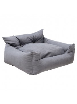 Καναπές κρεβάτι σκύλου PWC-0079 pakoworld γκρι-μπλε 70x65x45εκ 188-000073
