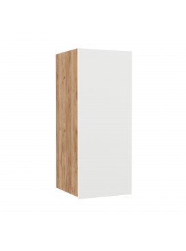 Επιτοίχιο ντουλάπι κουζίνας Soft Λευκό με βελανιδιά Διαστάσεις 30x30,5x72,8εκ SO-SV30