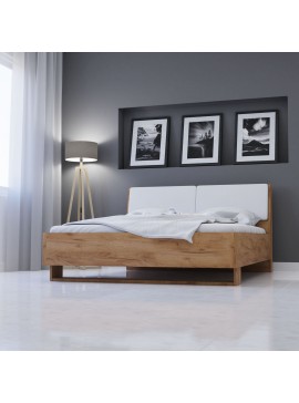 Κρεβάτι Avanti Διπλό Σετ 2τμχ Με Πάτωμα Χρυσός Δρυς-Λευκό 160x200cm TO-AVANTI160SET