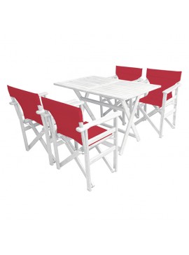 Bluimis ΣΕΤ ΤΡΑΠΕΖΑΡΙΑ ΚΗΠΟΥ ΟΞΙΑΣ 5247 G + 5254 G ΚΟΚΚΙΝΟ BL-200-39-012