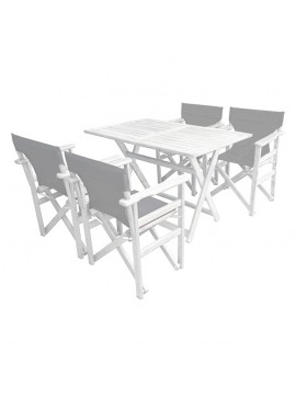 Bluimis ΣΕΤ ΤΡΑΠΕΖΑΡΙΑ ΚΗΠΟΥ ΟΞΙΑΣ 5247 G + 5254 G ΓΚΡΙ BL-200-39-011