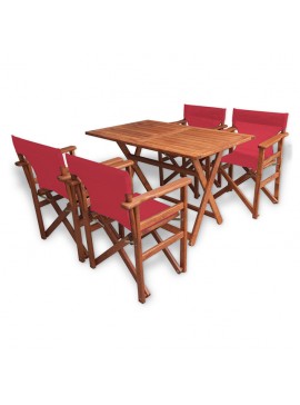 Bluimis ΣΕΤ ΤΡΑΠΕΖΑΡΙΑ ΚΗΠΟΥ ΟΞΙΑΣ 5168 G + 5260 G ΚΟΚΚΙΝΟ BL-200-39-006