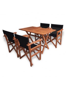 Bluimis ΣΕΤ ΤΡΑΠΕΖΑΡΙΑ ΚΗΠΟΥ ΟΞΙΑΣ 5168 G + 5260 G ΜΑΥΡΟ BL-200-39-002