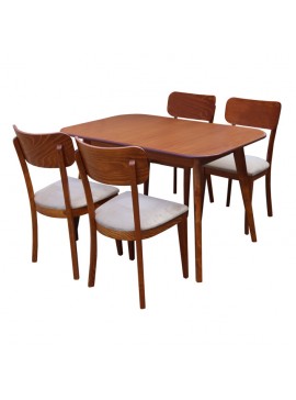 Bluimis ΣΕΤ ΤΡΑΠΕΖΑΡΙΑ PAOLA 1101 IN + BRITTANY 1040 IN LIGHT WALNUT BL-400-11-022