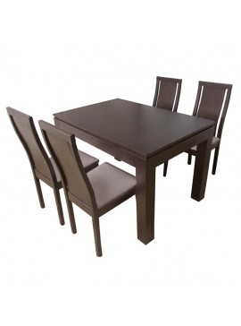 Bluimis ΣΕΤ ΤΡΑΠΕΖΑΡΙΑ MEGAN 1017 IN + JASMINE 1025 IN WALNUT BL-400-11-010