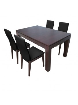 Bluimis ΣΕΤ ΤΡΑΠΕΖΑΡΙΑ TAYLOR 1019 IN + JASMINE 1026 IN WALNUT/DARK BROWN BL-400-11-015