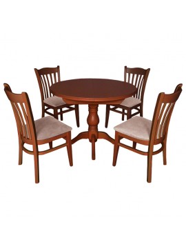 Bluimis ΣΕΤ ΤΡΑΠΕΖΑΡΙΑ AMELIA 1020 IN + NATALIE 1027 IN LIGHT WALNUT BL-400-11-004