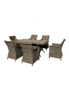 Bluimis ΣΕΤ ΤΡΑΠΕΖΑΡΙΑ ΚΗΠΟΥ WICKER - RATTAN SANTA 5121 G + 5451 G BL-200-01-012