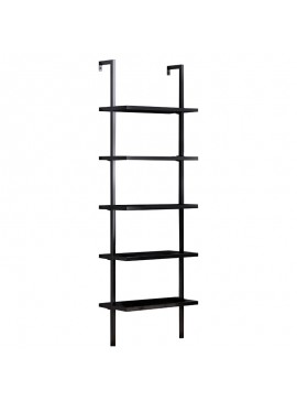 Βιβλιοθήκη Harris pakoworld μαύρο 70x22x200εκ 197-000066