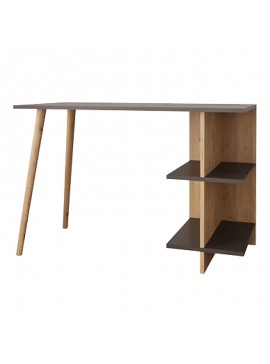 Intrahome Γραφείο εργασίας Volet Intrahome σε oak- ανθρακί απόχρωση 114x56x76εκ | SKU: INTRAPA-208111385