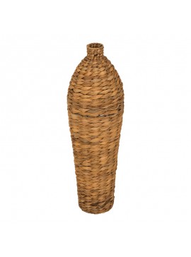 Βάζο Velout pakoworld από υάκινθο σε φυσική απόχρωση Φ18x57εκ