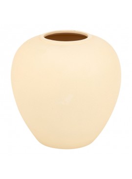 Βάζο Vegen pakoworld κεραμικό σε εκρού απόχρωση Φ22x24εκ