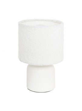 Επιτραπέζιο φωτιστικό Jela pakoworld σε λευκή απόχρωση Φ14x22εκ