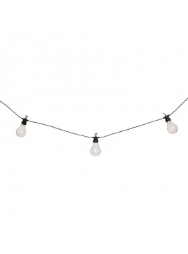 Διακοσμητική γιρλάντα με 10 led φωτάκια Karivan pakoworld σε μαύρη απόχρωση 490x12x6εκ