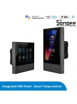 80058 GloboStar®  80058 SONOFF NSPanel-R2-2022-EU - Wi-Fi Smart Scene Wall Switch(86/EU Type) - Integrated HMI Panel - Smart Temperature Control
