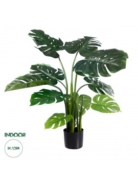 20002 GloboStar®  Artificial Garden MONSTERA PLANT 20002 - Τεχνητό Διακοσμητικό Φυτό Μονστέρα Υ120cm