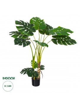 20004 GloboStar®  Artificial Garden MONSTERA PLANT 20004 - Τεχνητό Διακοσμητικό Φυτό Μονστέρα Υ140cm