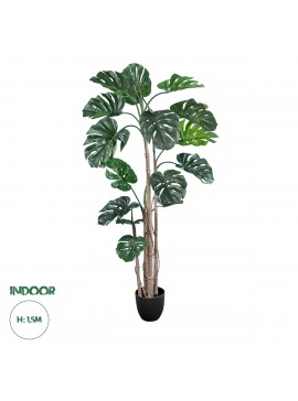 20006 GloboStar®  Artificial Garden MONSTERA PLANT 20006 - Τεχνητό Διακοσμητικό Φυτό Μονστέρα Υ150cm
