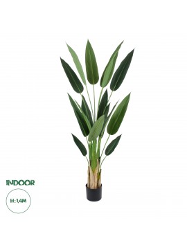 20029 GloboStar®  Artificial Garden STRELITZIA 20029 Τεχνητό Διακοσμητικό Φυτό  Στρελίτσια - Πουλί του Παραδείσου Υ140cm