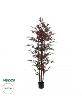 20039 GloboStar®  Artificial Garden BLOODLEAF BAMBOO 20039 Τεχνητό Διακοσμητικό Φυτό Αιματόφυλλο Μπαμπού Υ170cm
