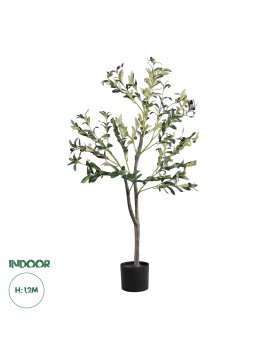 20053 GloboStar®  Artificial Garden OLIVE TREE 20053 Τεχνητό Διακοσμητικό Φυτό Ελιά Υ120cm