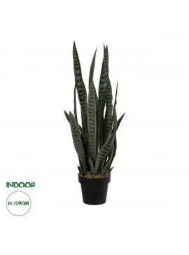 20063 GloboStar®  Artificial Garden DRACAENA TRIFASCIATA 20063 Τεχνητό Διακοσμητικό Φυτό Σανσεβιέρια Υ90cm
