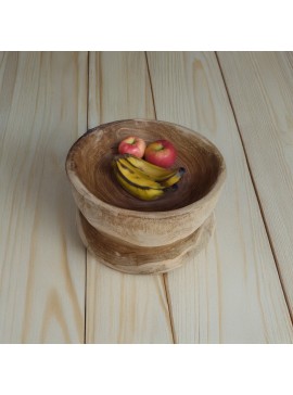 Artekko Woody Ξύλινο Διακοσμητικό Μπολ σε Φυσική Απόχρωση (20x20x12)cm Artekko 201-0484