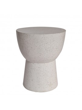 Artekko Solid Λευκό Βοηθητικό Τραπέζι από Terrazzo (40x40x50)cm Artekko 201-0493