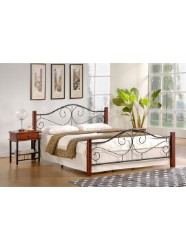 VIOLETTA bed color: ant. cherry/black DIOMMI V-CH-VIOLETTA_160-LOZ-CZEREŚNIA_ANT. DIOMMI-60-21965