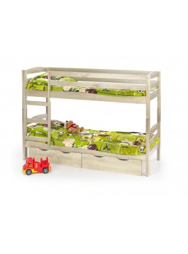 SAM bunk bed with mattresses color: pine DIOMMI V-PL-SAM-ŁÓŻKO PIĘTROWE-SOSNA DIOMMI60-22684