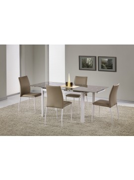 ALSTON extension table color: beige/white DIOMMI V-CH-ALSTON-ST-BEŻOWY DIOMMI60-20305