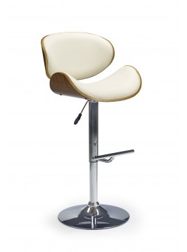 H44 bar stool color: walnut/creamy DIOMMI V-CH-H/44-ORZECH-KREMOWY DIOMMI60-20812