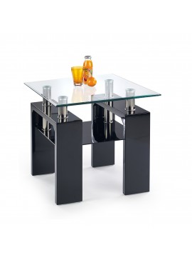 DIANA H KWADRAT coffee table color: black DIOMMI V-CH-DIANA_KWADRAT_H-LAW-LAK-CZARNY DIOMMI-60-20596