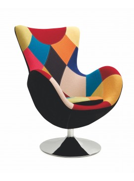 BUTTERFLY chair color: multicolored DIOMMI V-CH-BUTTERFLY-FOT-PATCHWORK DIOMMI60-20465