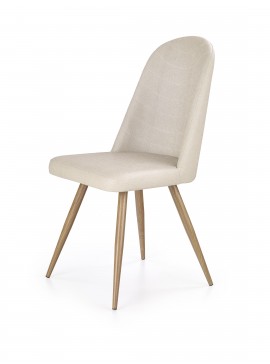 K214 chair, color: dark cream / honey oak DIOMMI V-CH-K/214-KR-C.KREMOWY/D.MIODOWY DIOMMI-60-20950