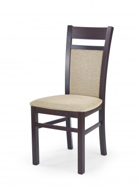 GERARD2 chair dark walnut / Torent Beige DIOMMI V-PL-N-GERARD2-C.ORZECH-T.BEIGE DIOMMI-60-22553
