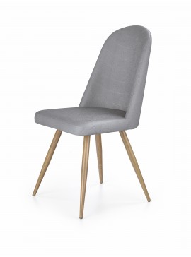 K214 chair, color: grey / honey oak DIOMMI V-CH-K/214-KR-POPIEL-D.MIODOWY DIOMMI-60-20951