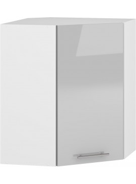 VENTO GN-60/72 corner top cabinet, color: white / light grey DIOMMI V-UA-VENTO-GN-60/72-J.POPIEL DIOMMI-60-22930