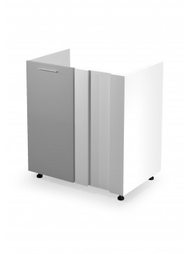 VENTO DK-80/82 corner sink cabinet, color: white / light grey DIOMMI V-UA-VENTO-DKN-100/82-J.POPIEL DIOMMI-60-22839