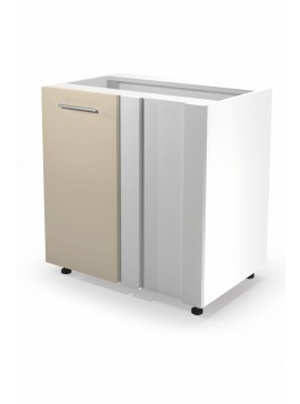 VENTO DN-100/82 corner lower cabinet, color: white / beige DIOMMI V-UA-VENTO-DN-100/82-BEŻOWY DIOMMI-60-22856
