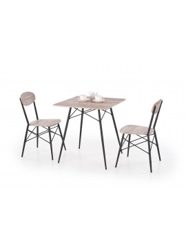 KABIR square, table 2 chairs DIOMMI V-CH-KABIR_KWADRAT-ZESTAW DIOMMI-60-21385