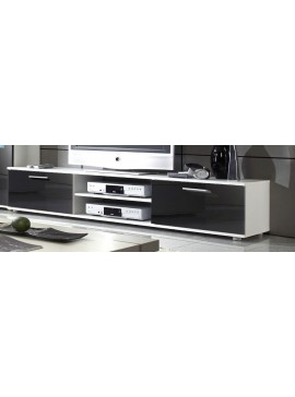 TV Stand ZARA white/black DIOMMI CAMA-ZARA-RTV-BIAŁY/CZARNY POŁYSK DIOMMI-60-20200