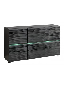 BLADE 4 KOM/SB chest of drawers (black/gloss sahara) DIOMMI FUR-BLADE4-CZR/SAP-KOM-SB DIOMMI60-20204